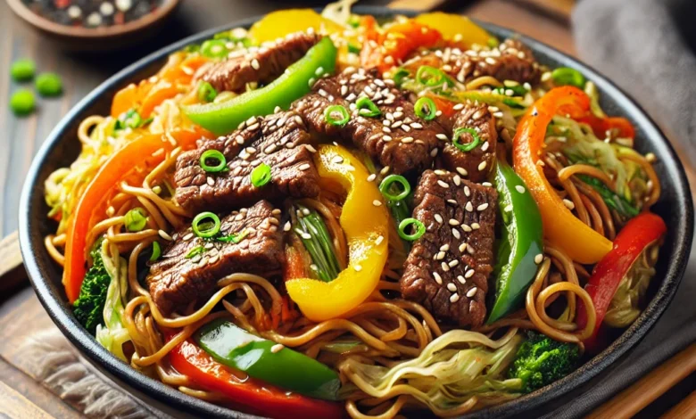 Homemade Beef Lo Mein
