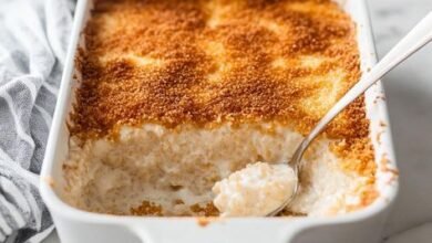 old-fashioned rice pudding