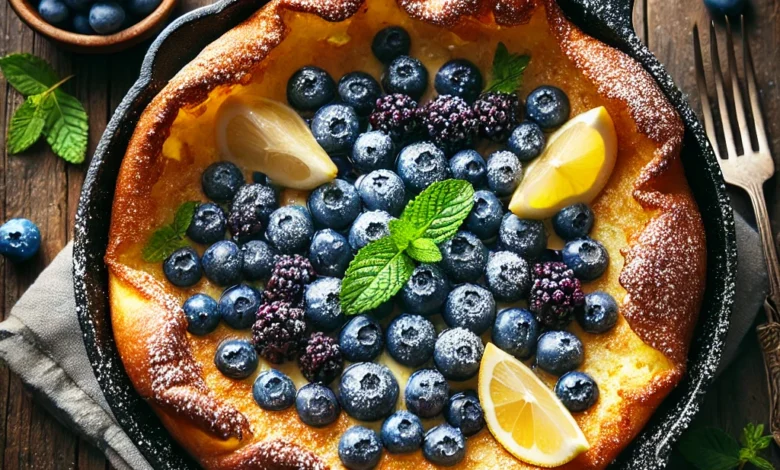 Blueberry Lemon Dutch Baby Recipe