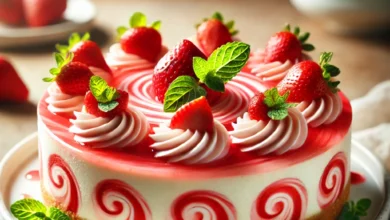 Strawberry Swirl Cheesecake