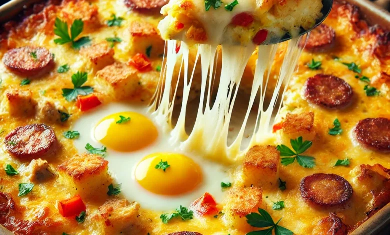 Cheesy Breakfast Casserole Recipe